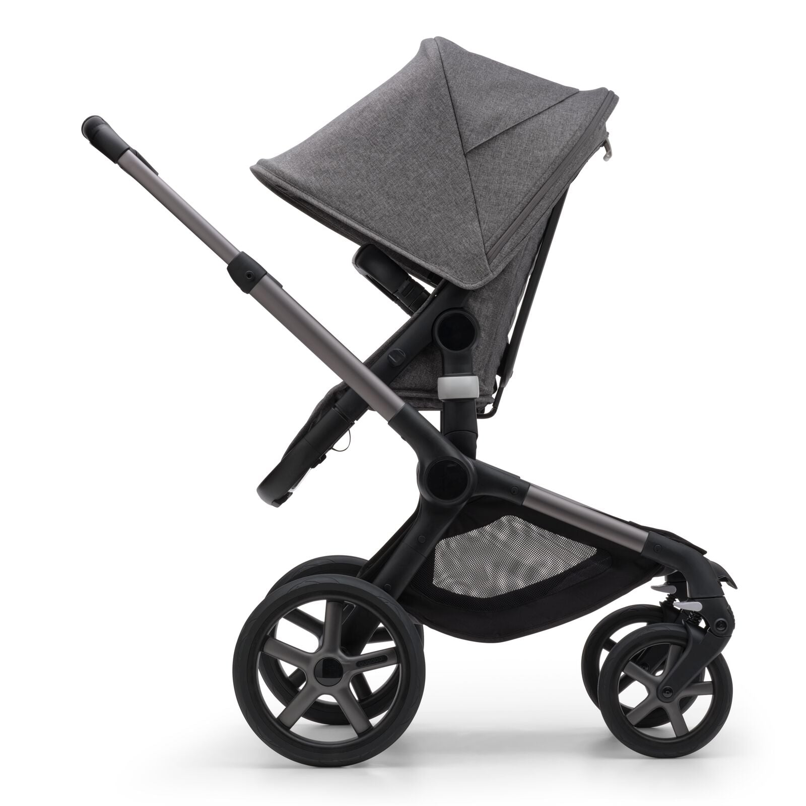 Bugaboo Fox 3 Ready-To-Go 6 Piece Bundle, Graphite + Grey Melange