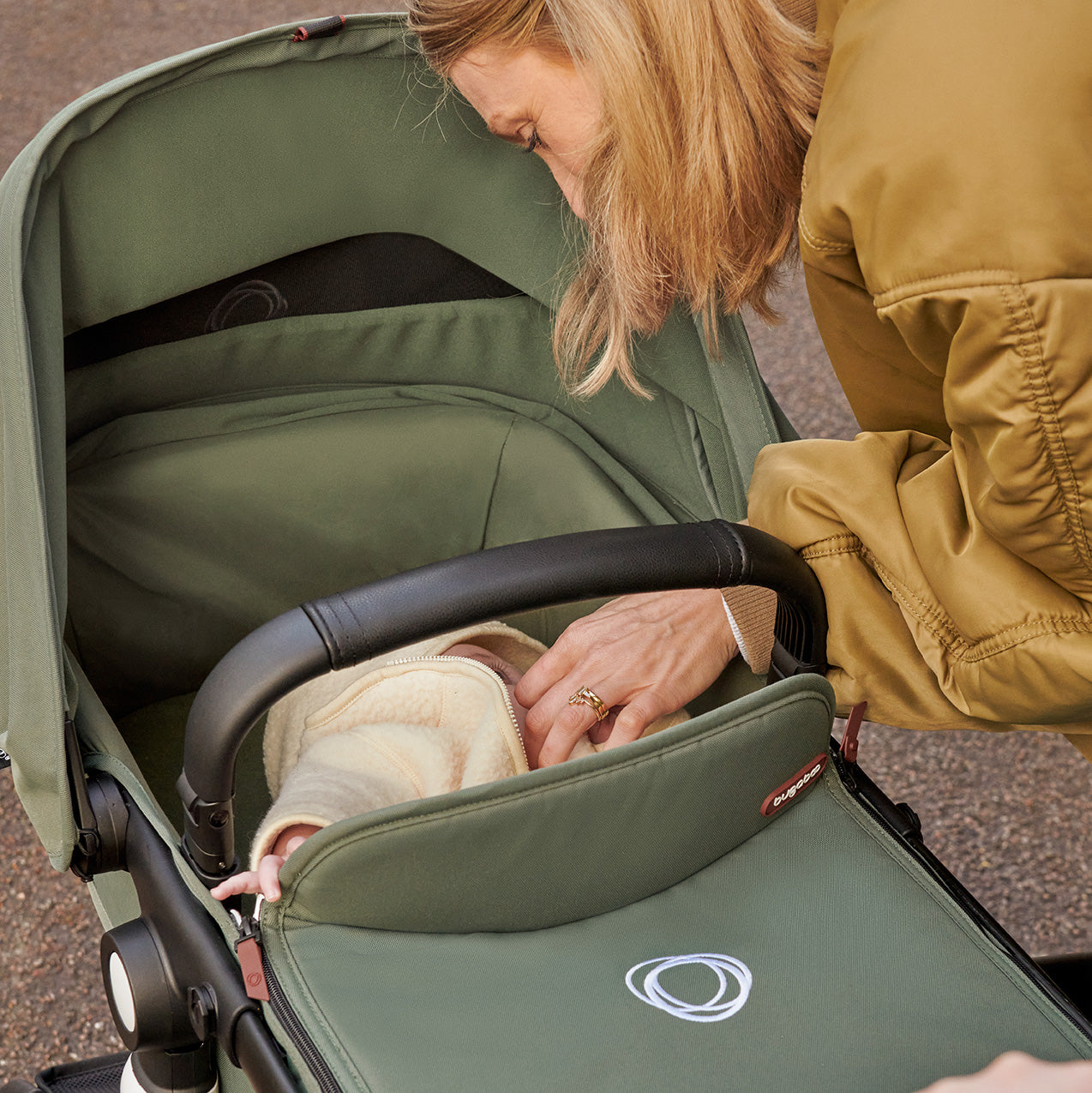 Bugaboo Fox Cub Complete Stroller Black Base with Forest Green