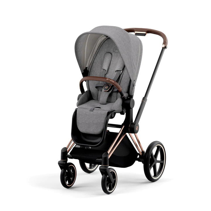 Cybex ePriam 2022 Pram Rose Gold Manhattan Grey Global Baby