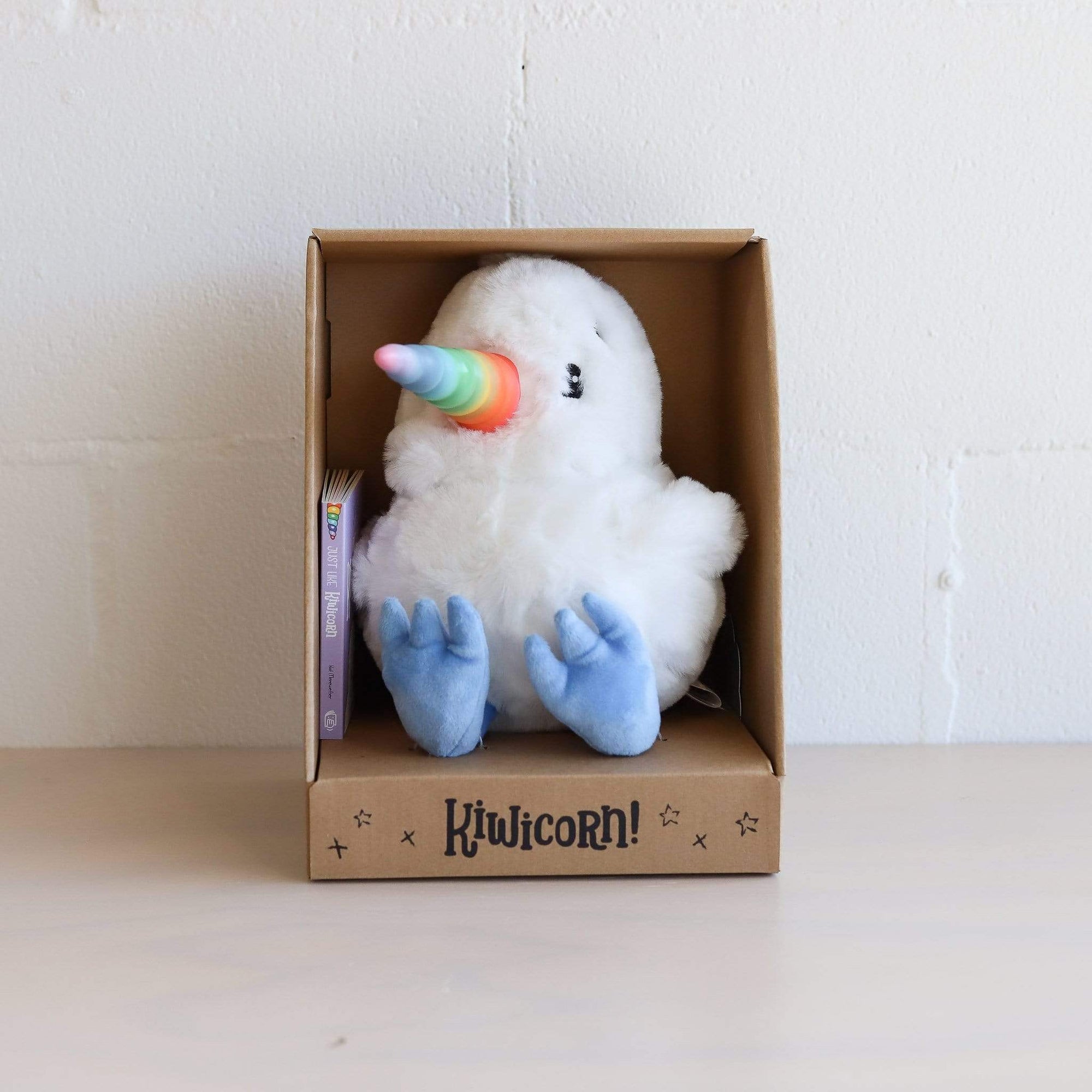 Kiwicorn Plush Toy with Board Book